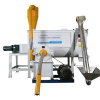 Half ton horizontal mixer+disc mill