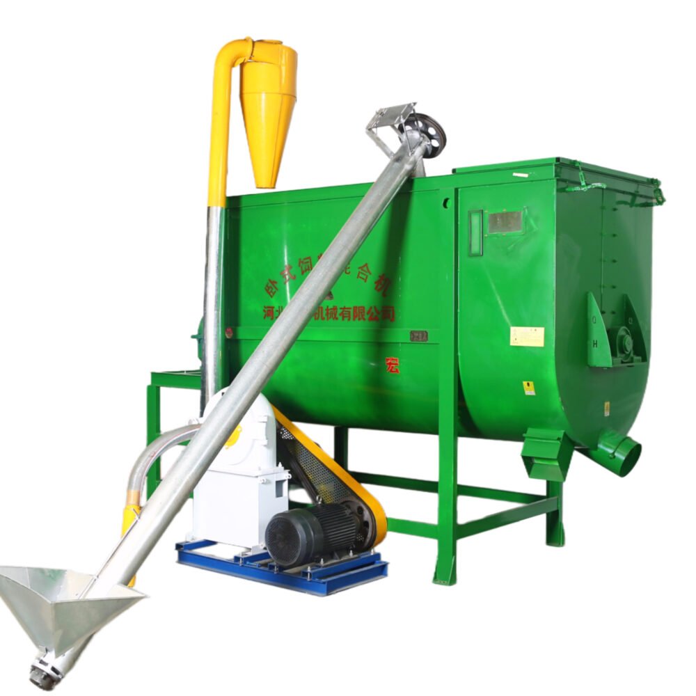 Two ton horizontal mixer